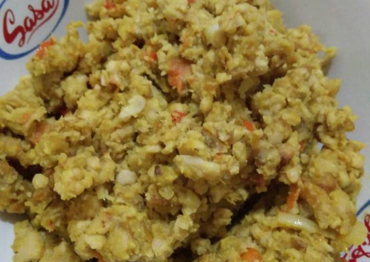 Sambel tempe gurih pedas