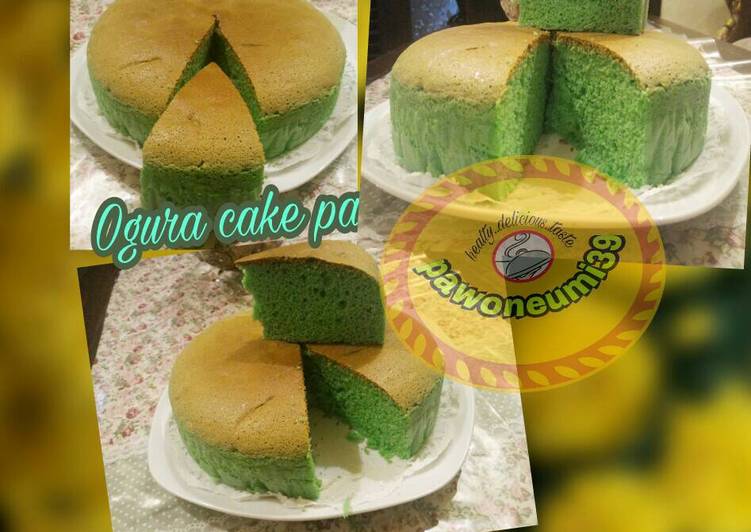 Resep Ogura cake pandan - edisyanti??