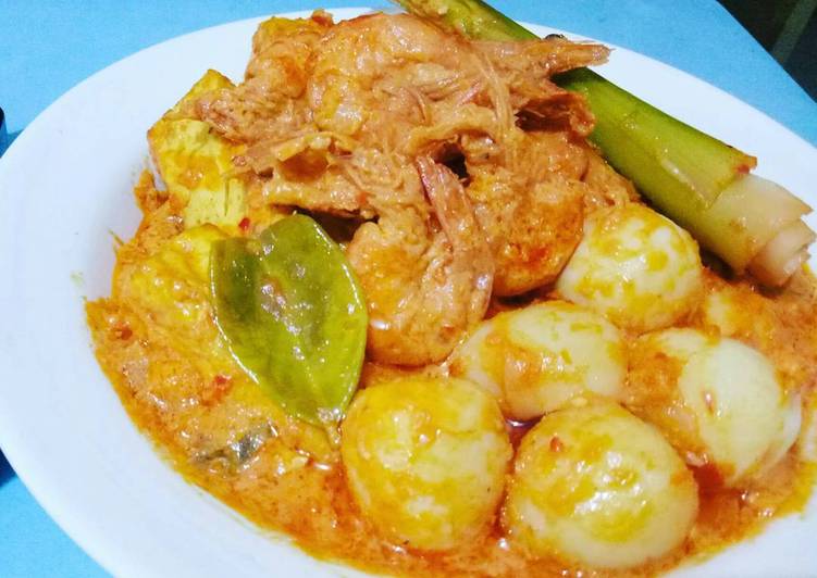 resep makanan Sambal Udang, Telor, Tahu spesial