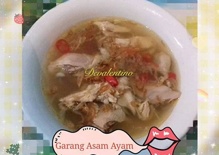 resep lengkap untuk Garang Asem Ayam