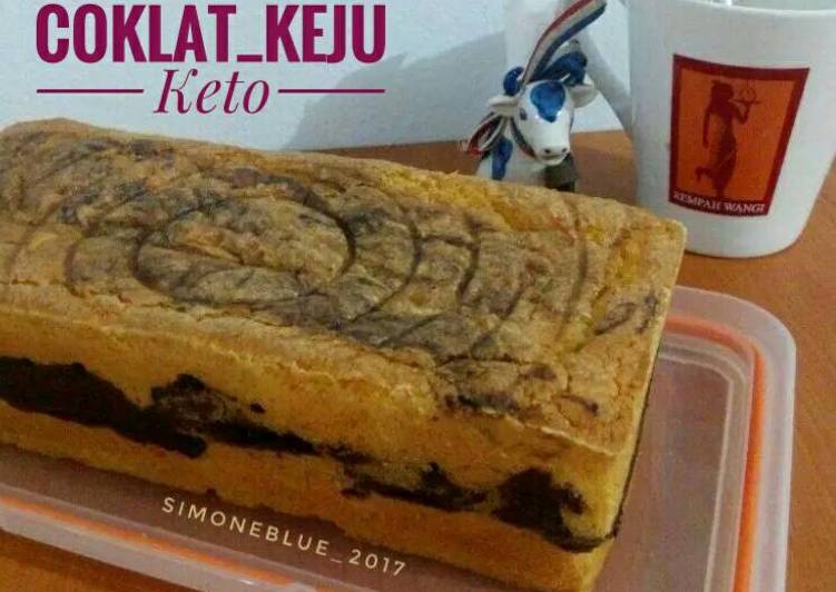 gambar untuk cara membuat Bolu Coklat Keju Keto #ketopad