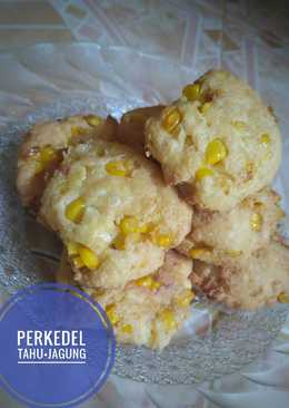 Perkedel tahu+jagung