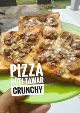 Pizza roti tawar crunchy