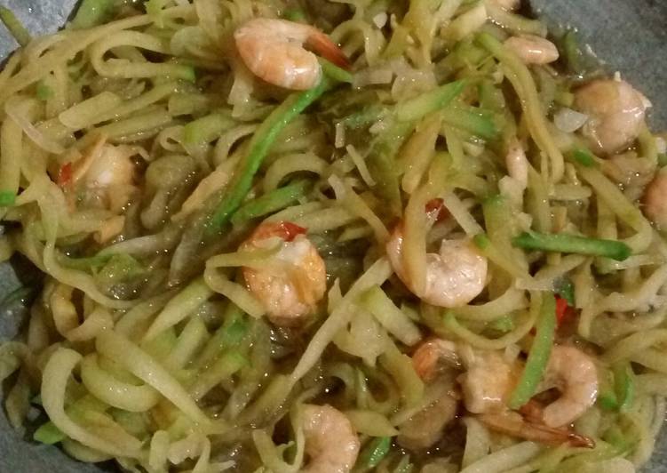 gambar untuk resep Labu siam tumis udang