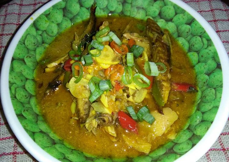 resep Tongkol nyemek kuah santan