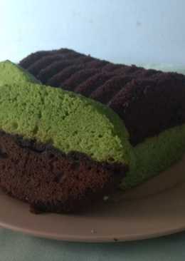 Choco greentea lip shape brownies