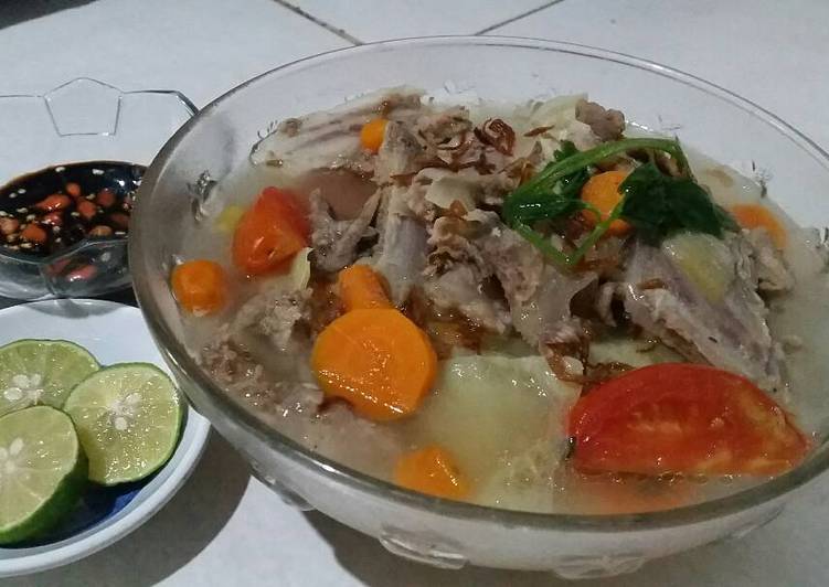 resep lengkap untuk Sop Tetelan dan Tulang Sapi