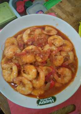 Udang asam manis pedas