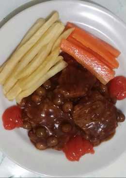 Beef Steak with BBQ Sauce