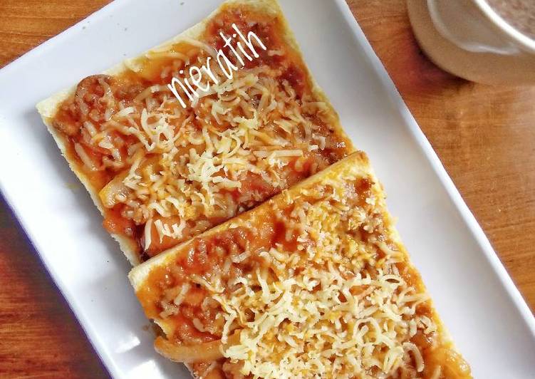 resep masakan Pizza roti bakar