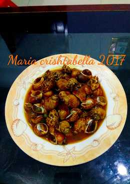 Keong macan saos tiram(pedas)