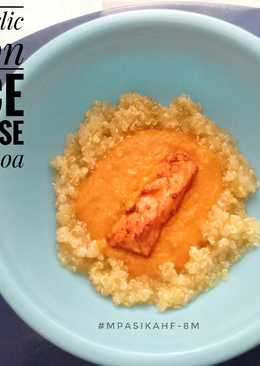 MPASI 8m -Lemon Garlic Salmon Sauce Bolognese with Quinoa