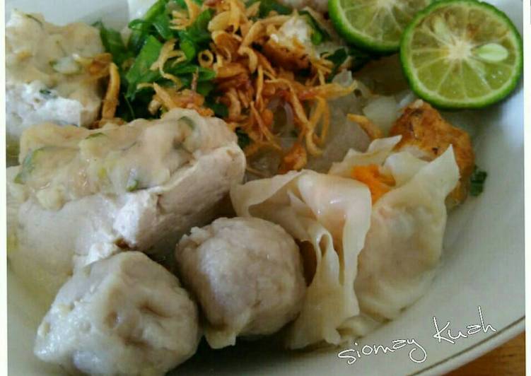 gambar untuk resep makanan Siomay ayam udang kuah