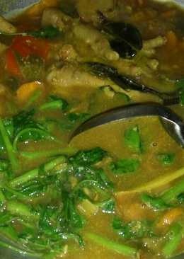 Tongseng ayam kangkung