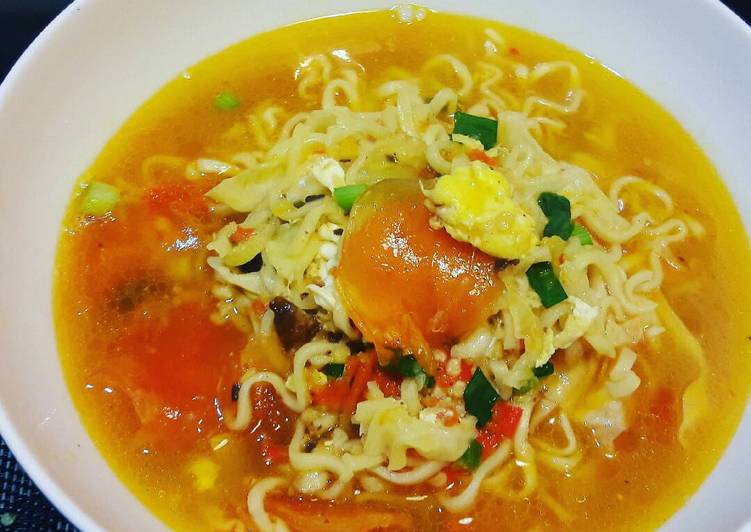 resep masakan Seblak Mie Telor Kerupuk ala Chef Restu