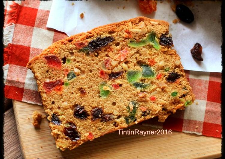 gambar untuk cara membuat ENGLISH FRUIT CAKE Classic,rich & delicious