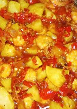 Balado udang kentang ala dechan