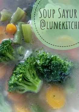 Soup Sayur kuah Kaldu Sapi