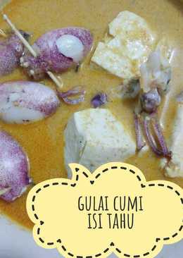 Gulai cumi isi tahu