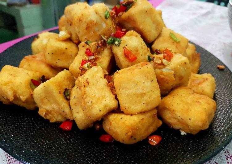 resep makanan Tahu Cabe Garam