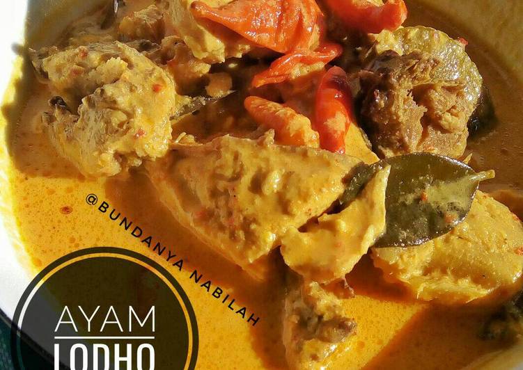 resep makanan Ayam Lodho