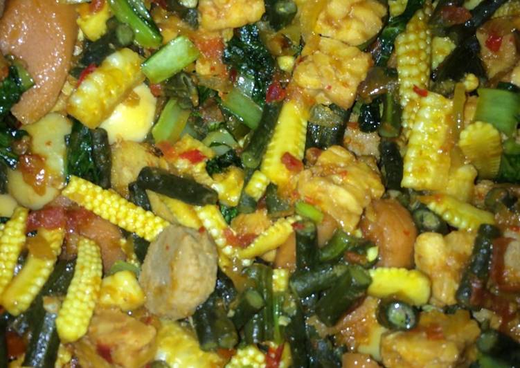 Resep Oseng sayur pedas manis