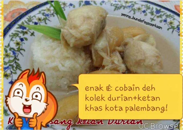 resep masakan Kolak durian+ketan khas palembang