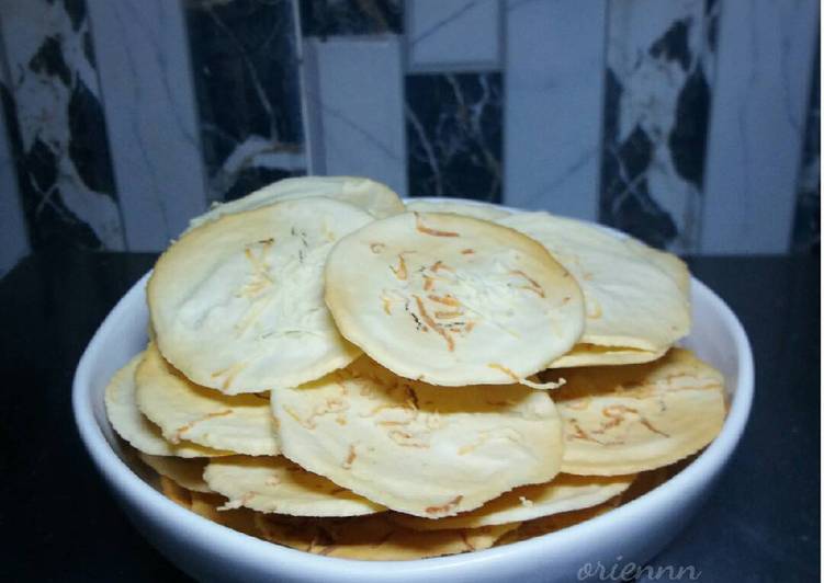 Resep Cheese Tuile Cookies (Almond Crispy Cheese) Kiriman dari Oriennn