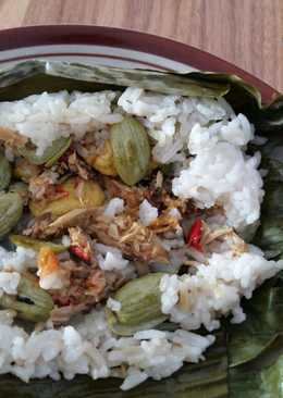 Nasi pepes tongkol sambel pete #pr_bukannasibiasa