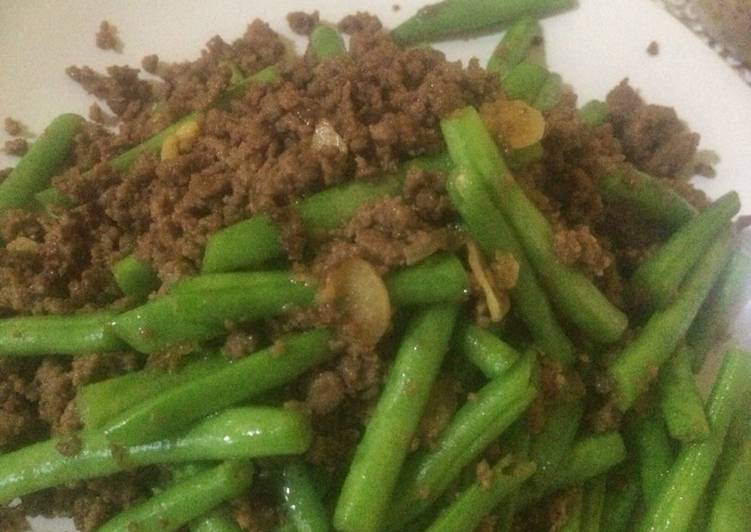 resep masakan Buncis Daging Cincang