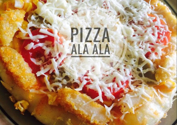 bahan dan cara membuat Pizza Murah Meriah tanpa Ulen tanpa Telur