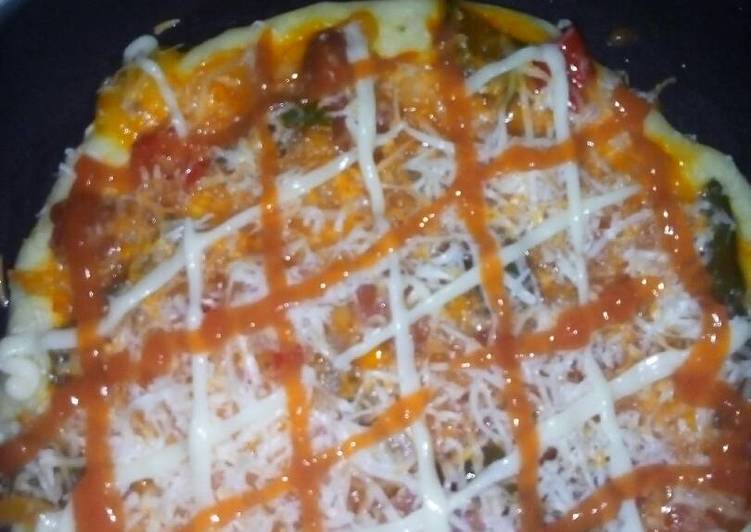 Resep Pizza crispy teflon?? Dari Bunda Rizky