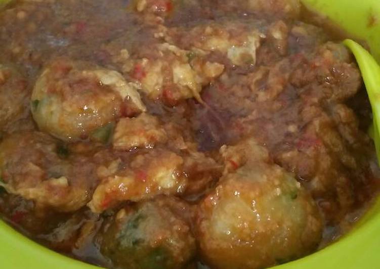 cara membuat Cilok goreng telur bumbu kacang ??