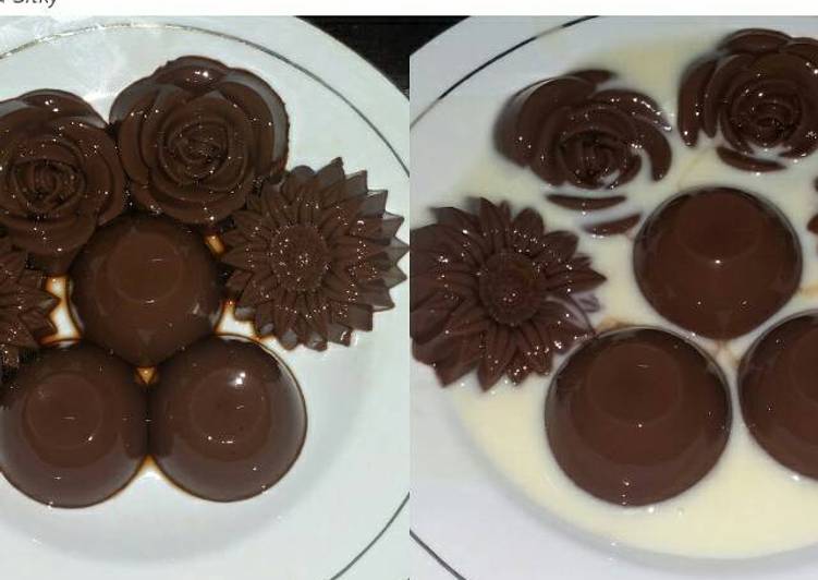 gambar untuk resep Puding Coklat Fla