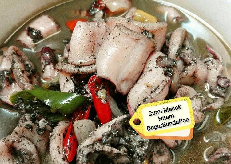 cara membuat Cumi Masak Hitam