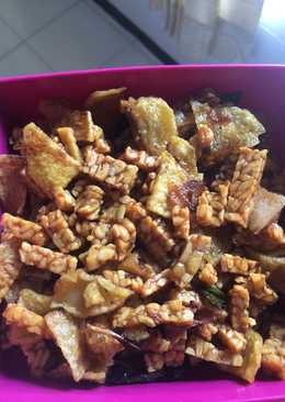 Kering tempe kentang pedas manis