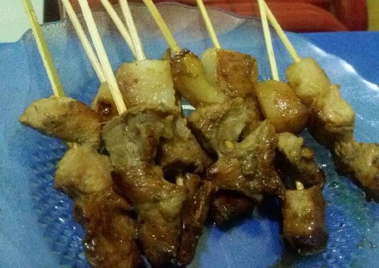 gambar untuk cara membuat Menu Anak: Sate Babi Teflon