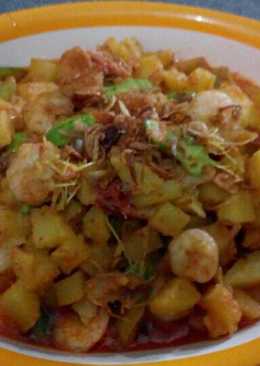 Sambal goreng kentang udang pete