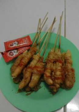 Sate terigu telur jajanan anak