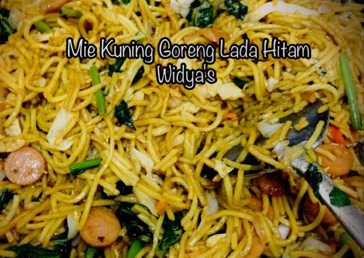 Resep Mie Kuning Goreng Lada Hitam Oleh Widya Wulansari (dapur Widya)