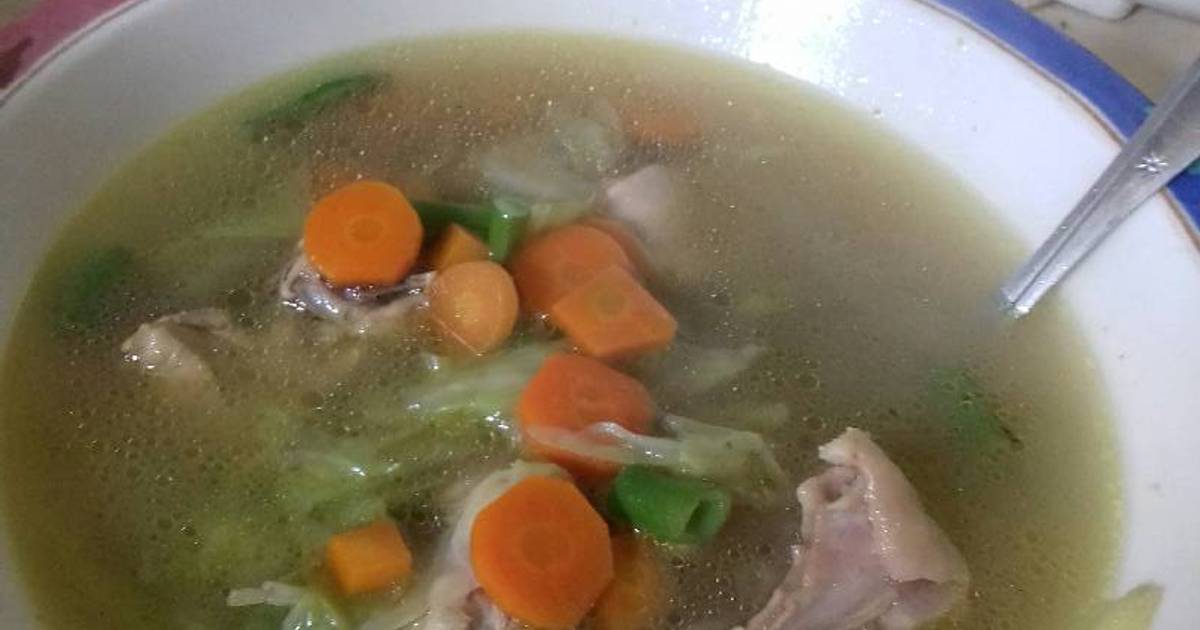 Resep Sup ayam maknyos ala Pitri Meida Assalam