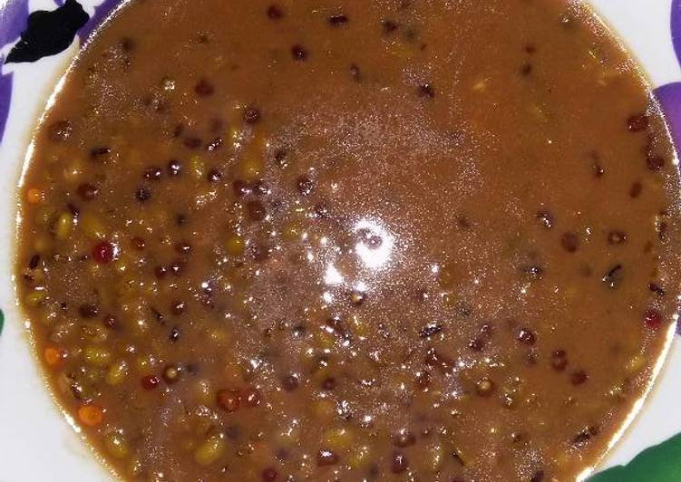 gambar untuk cara membuat Bubur kacang hijau mix mata ikan