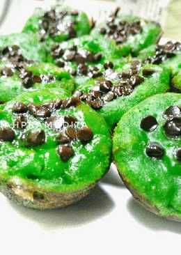 Kue Cubit Pandan Pisang: Chocochips (tanpa telur)