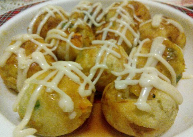 resep masakan Takoyaki Sayuran Sehat (Okonomiyaki Bola)