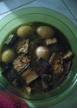 Semur telur tempe terong