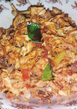 Ayam suwir bumbu balado simple