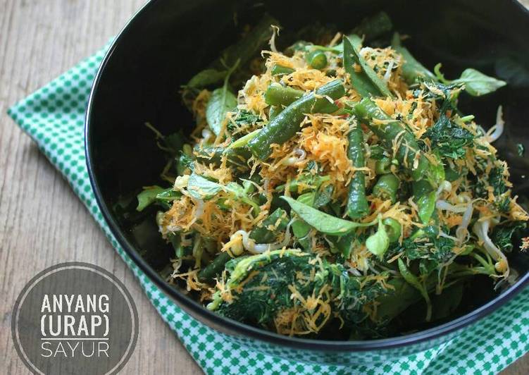 Resep Anyang (urap) Sayur #pr_kacangpanjang By Mariana Chika