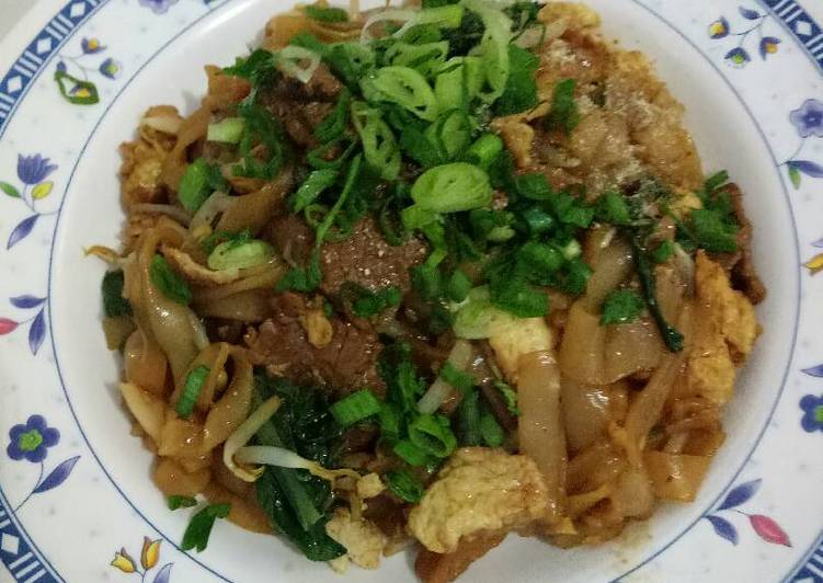 resep makanan Kwetiaw sapi goreng #kitaberbagi