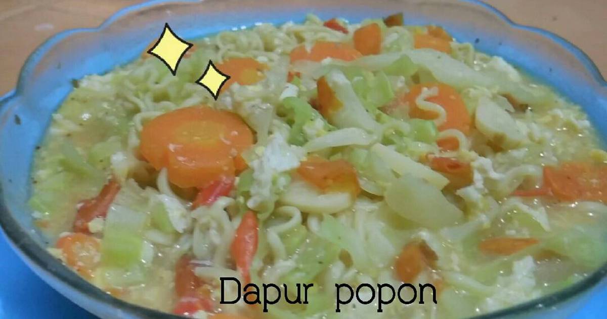 1 resep mie kuah  syedap soto  ala popon enak dan sederhana 