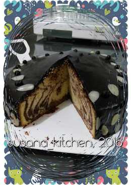 Zebra Cake Ultah (tanpa pengembang)